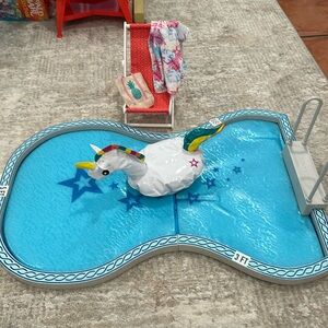 American Girl pool set